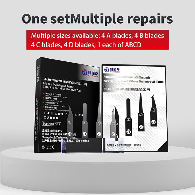 Lames de meulage manuelles multifonctions JTX DP-4 4 en 1 pour carte mère, processeur et circuit intégré, pour retirer la colle, JTX DP-4