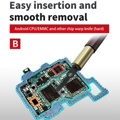 Lames de meulage manuelles multifonctions JTX DP-4 4 en 1 pour carte mère, processeur et circuit intégré, pour retirer la colle, JTX DP-4