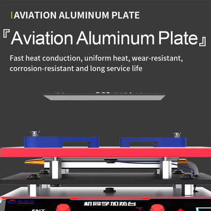 Plateforme de préchauffage laminée pour le dégommage et le dépiérage de la matrice de plantation universelle JTX JP-1, EU Plug, US Plug