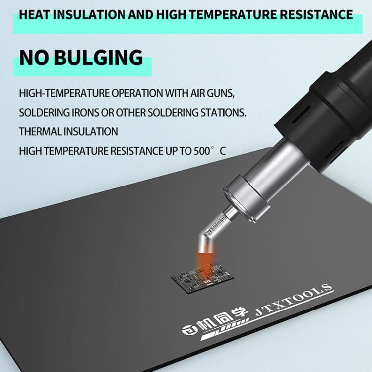 JTX TP-5 Coussinet de réparation en silicone noir antistatique, antidérapant et extra épais de 5 mm, JTX TP-5