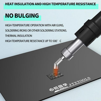 JTX TP-5 Coussinet de réparation en silicone noir antistatique, antidérapant et extra épais de 5 mm, JTX TP-5