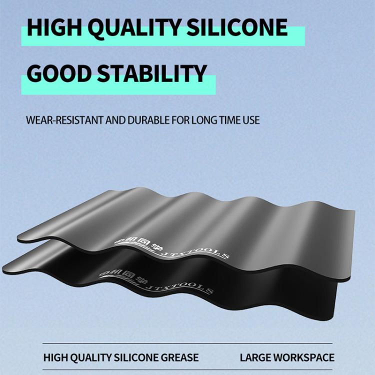 JTX TP-5 Coussinet de réparation en silicone noir antistatique, antidérapant et extra épais de 5 mm, JTX TP-5