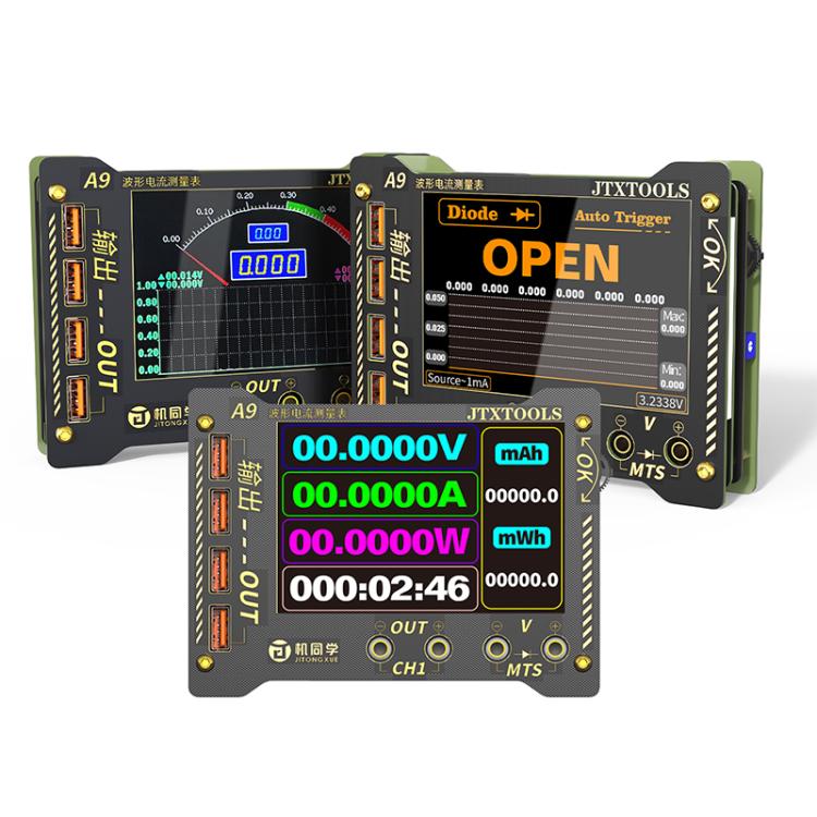 JTX A9 Appareil de mesure multifonction à affichage numérique haute précision pour courbes et formes d'onde, JTX A9