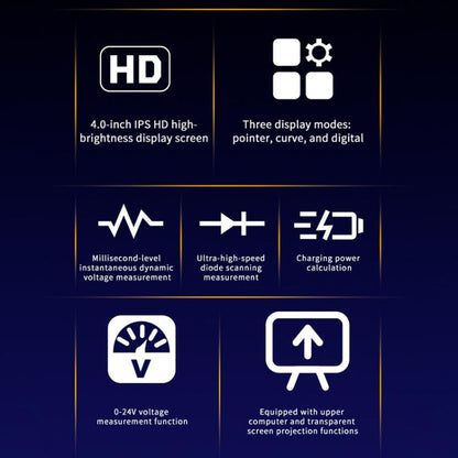 JTX A9 Appareil de mesure multifonction à affichage numérique haute précision pour courbes et formes d'onde, JTX A9