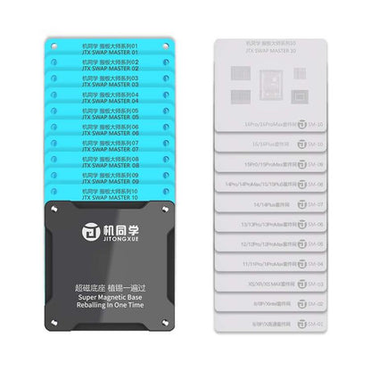 Kit de pochoirs pour le reballage des puces BGA de la série JTX SM pour iPhone 8-16 Pro Max, JTX SM Series