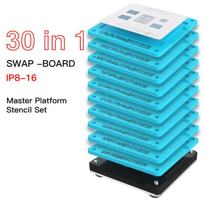 Kit de pochoirs pour le reballage des puces BGA de la série JTX SM pour iPhone 8-16 Pro Max, JTX SM Series