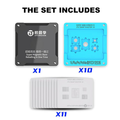 Kit de pochoirs pour le reballage des puces BGA de la série JTX SM pour iPhone 8-16 Pro Max, JTX SM Series