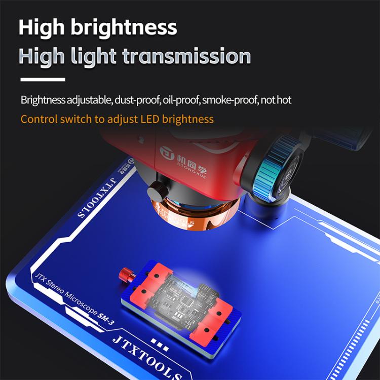 JTX S3 En alliage d'aluminium, 31 LED haute luminosité, source lumineuse étanche à la poussière pour microscope, JTX S3