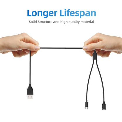 Câble de charge USB vers Type-C 2 en 1 xDfind, longueur : 1,2 m, Charger Cable