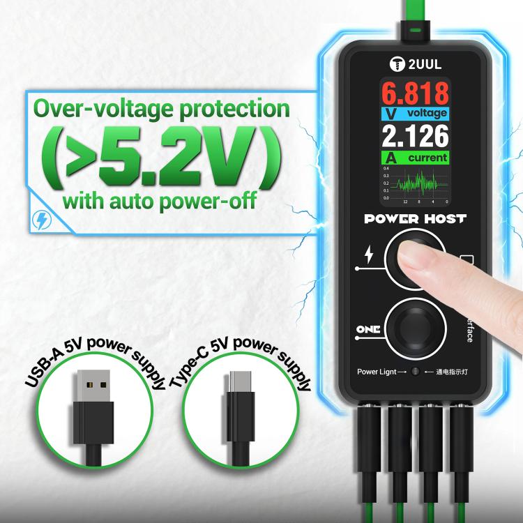 2UUL PW15 Ampèremètre-voltmètre hôte