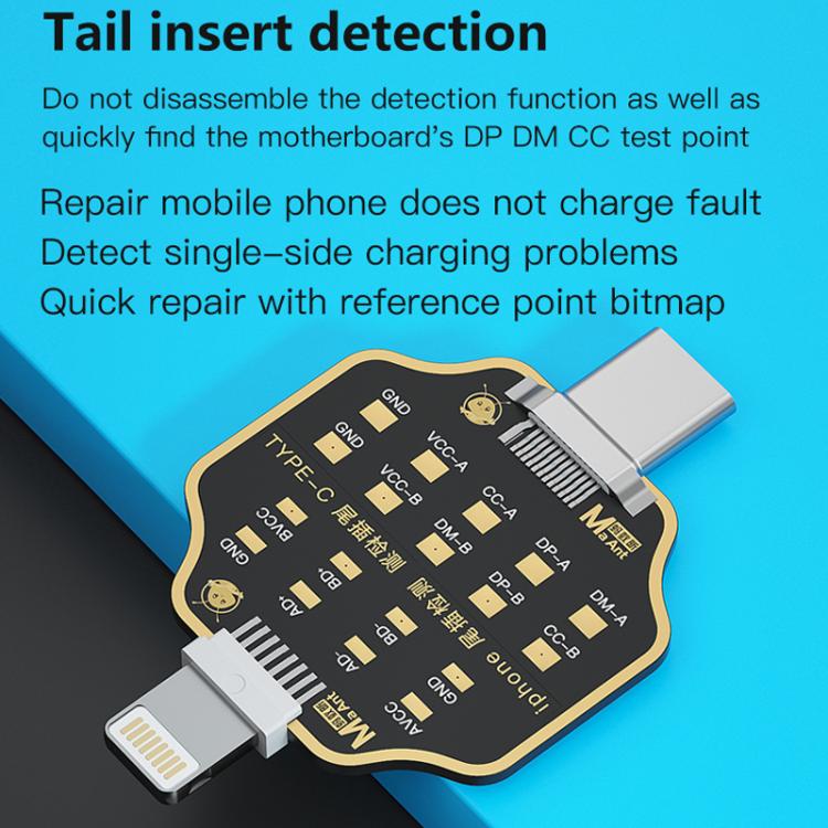 Carte de test de défaut de charge MaAnt pour iPhone/Android (prise jack non amovible), MaAnt Tail Plug Test Board
