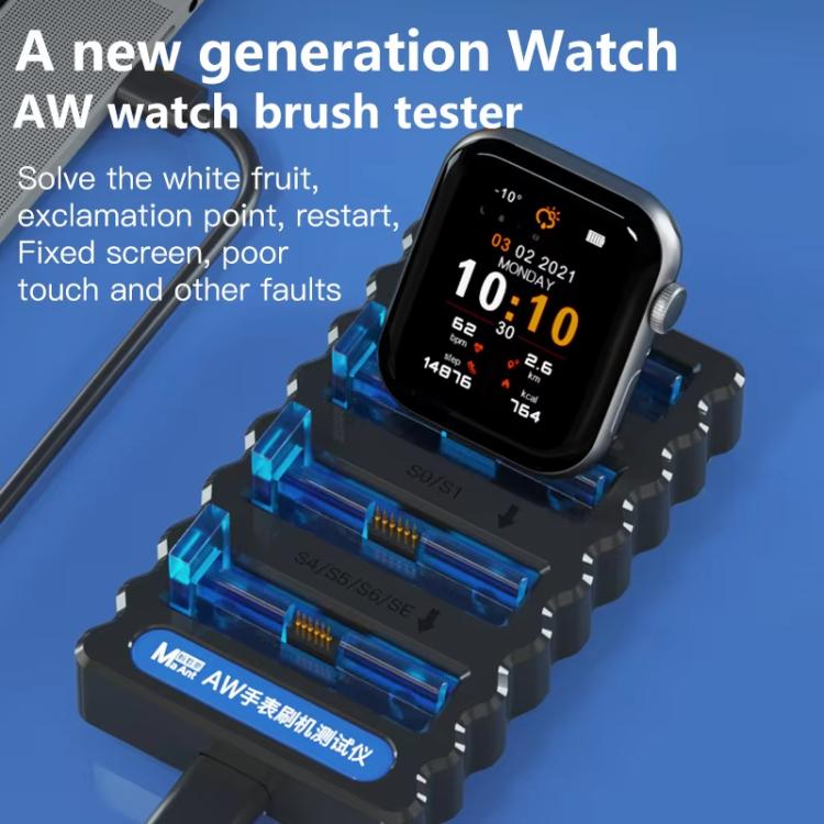 Testeur de défaillance tactile MaAnt AW Watch Brush pour Apple Watch S0 S1 S2 S3 SE S4 S5 S6, MaAnt AW