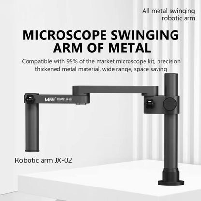 Bras robotique MaAnt JX-02, bras oscillant pour microscope métallique rotatif à 360°, MaAnt JX-02
