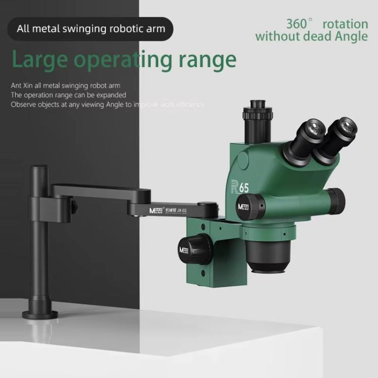 Bras robotique MaAnt JX-02, bras oscillant pour microscope métallique rotatif à 360°, MaAnt JX-02