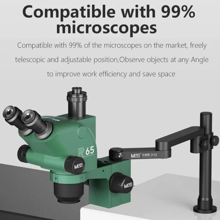 Bras robotique MaAnt JX-02, bras oscillant pour microscope métallique rotatif à 360°, MaAnt JX-02