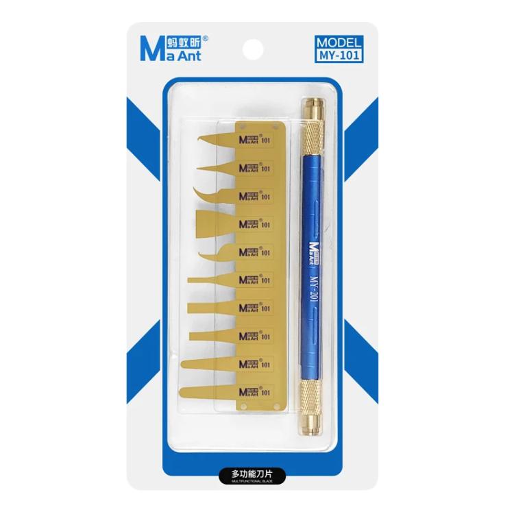 MaAnt MY-101 Lames ultra-minces en acier inoxydable pour retirer la colle, MaAnt MY-101