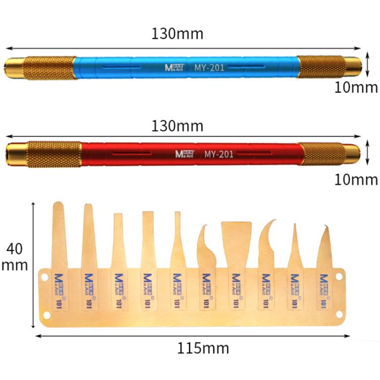 MaAnt MY-101 Lames ultra-minces en acier inoxydable pour retirer la colle, MaAnt MY-101