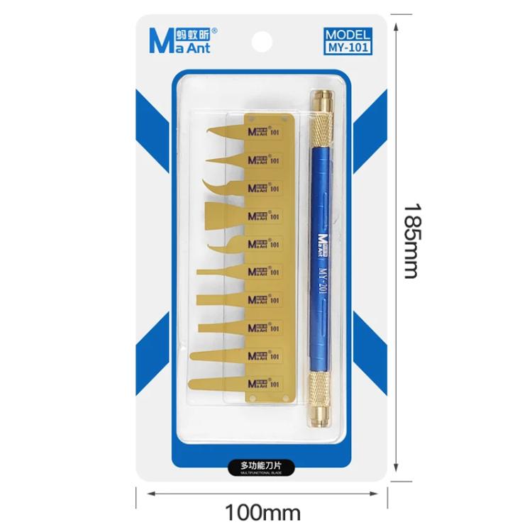 MaAnt MY-101 Lames ultra-minces en acier inoxydable pour retirer la colle, MaAnt MY-101