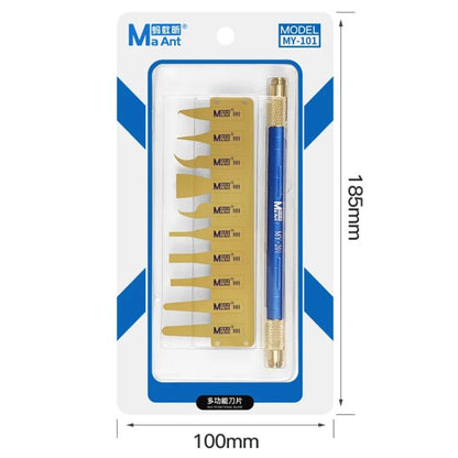 MaAnt MY-101 Lames ultra-minces en acier inoxydable pour retirer la colle, MaAnt MY-101