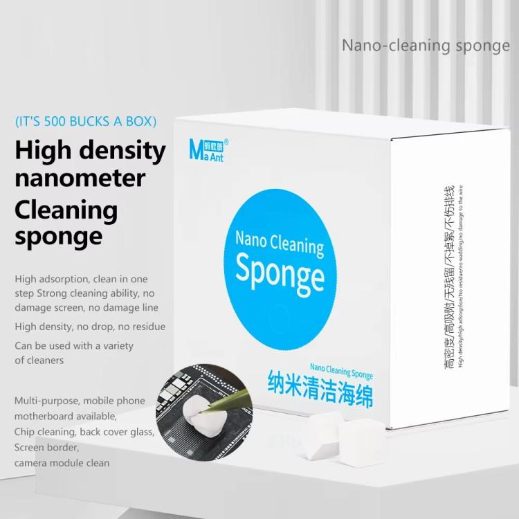 Éponges de nettoyage haute densité nanométriques MaAnt MY-065 (500 pièces/boîte), MaAnt MY-065