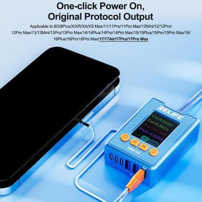 Câble d'alimentation RELIFE XA4 Pro One-Touch HD Display avec double interface USB/Type-C pour iPhone 8-17 Pro Max
