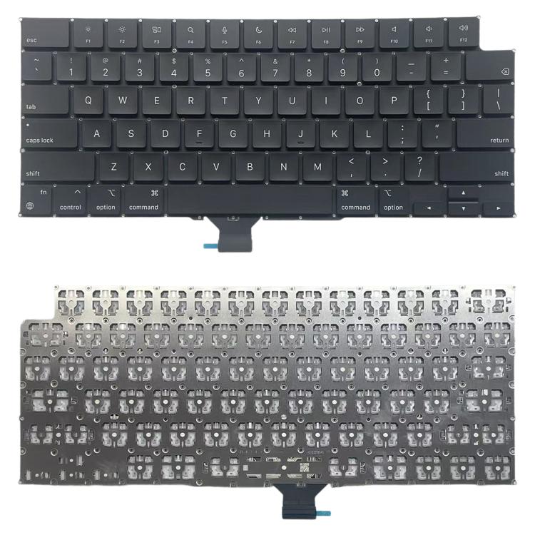 Clavier version américaine, For MacBook Pro 16.2 2024 M4 Pro A3186, For MacBook Pro 16.2 2024 M4 Pro A3403, For MacBook Pro 14.2 2024 M4 A3401, For MacBook Pro 14.2 2024 M4 A3185