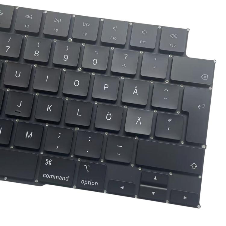Clavier suédois version UK Big Enter, For MacBook Pro 16.2 A3186, For MacBook Pro 16.2 A3403, For MacBook Pro 14.2 A3401, For MacBook Pro 14.2 A3185
