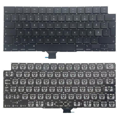 Clavier suédois version UK Big Enter, For MacBook Pro 16.2 A3186, For MacBook Pro 16.2 A3403, For MacBook Pro 14.2 A3401, For MacBook Pro 14.2 A3185