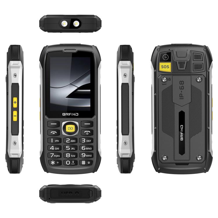 Téléphone robuste HP289 4G IP68, écran 2,8 pouces, batterie 4500 mAh, réseau : 4G, Bluetooth, radio FM, SOS, lampe torche, EU Plug, US Plug, UK Plug, AU Plug