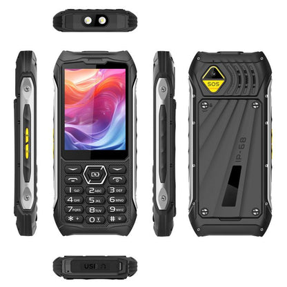 Téléphone robuste HP336 4G IP68, écran 3,5 pouces, batterie 4500 mAh, réseau : 4G, Bluetooth, radio FM, SOS, lampe torche, EU Plug, US Plug, UK Plug, AU Plug