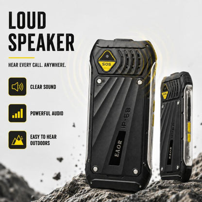 Téléphone robuste HP336 4G IP68, écran 3,5 pouces, batterie 4500 mAh, réseau : 4G, Bluetooth, radio FM, SOS, lampe torche, EU Plug, US Plug, UK Plug
