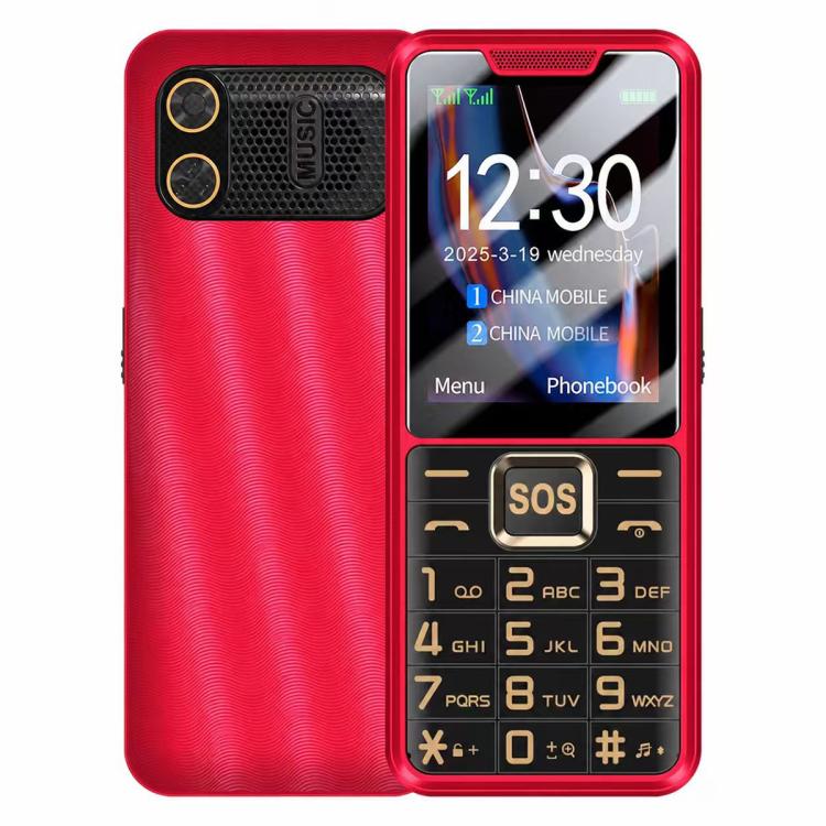 Téléphone YEEMI K3+ 4G à clavier, écran 2,4 pouces, lampe torche LED, grand clavier, gros caractères, SOS, réseau 4G, double SIM