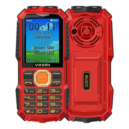 Téléphone robuste YEEMI Q5 4G pour seniors, batterie 16 800 mAh, écran 2,4 pouces, 21 touches, réseau 4G, lampe torche LED, double SIM
