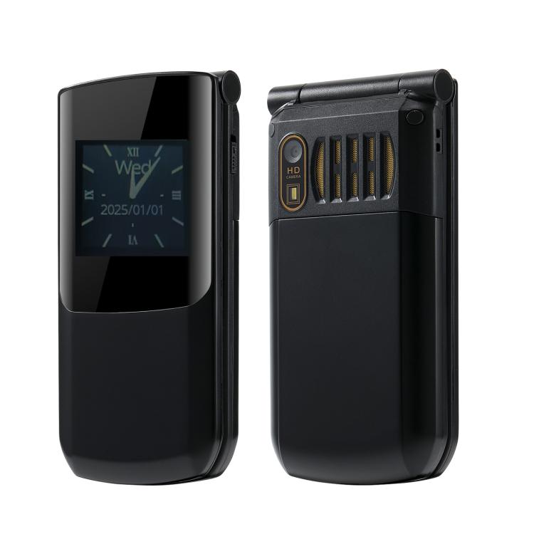 Téléphone à clapet S7 4G, écran 2,4 pouces + 1,44 pouces, batterie 4800 mAh, lampe torche LED, SOS, réseau 4G, double SIM