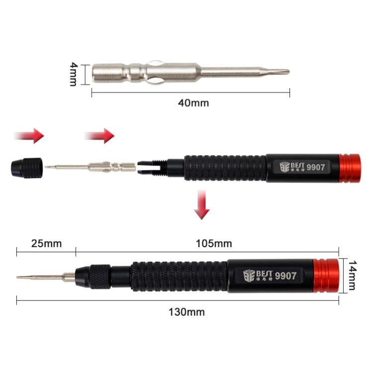 BEST BST-9907 Coffret de tournevis dynamométrique 7 en 1 avec embouts de tournevis S2, BEST BST-9907