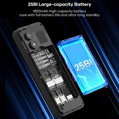 Téléphone à clavier UNIWA MS001, écran Spreadtrum SC6531CA de 1,77 pouce, réseau : 2G, 4 SIM + 4 en veille, 21 touches, EU Plug, US Plug, UK Plug, AU Plug