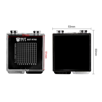 Boîte en plastique transparente antistatique auto-adsorbante BEST BST-R760 Mini, BEST BST-R760