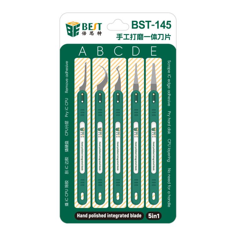 BEST BST-145 Kit de lames de démontage et de décollage de colle 5 en 1, BEST BST-145