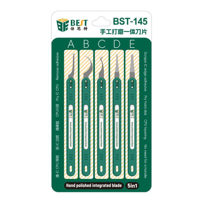 BEST BST-145 Kit de lames de démontage et de décollage de colle 5 en 1, BEST BST-145