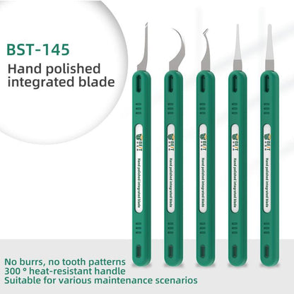 BEST BST-145 Kit de lames de démontage et de décollage de colle 5 en 1, BEST BST-145
