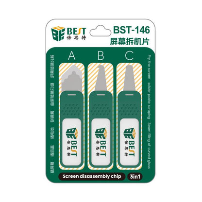 BEST BST-146 Kit de démontage 3 en 1 avec lames de levier en acier, BEST BST-146