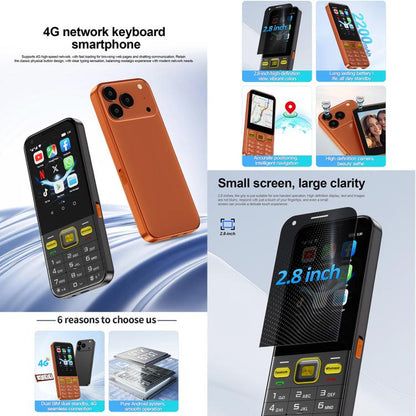A001 / 17 MP, 2 Go + 16 Go, écran 2,8 pouces, Android 8.1, processeur quadricœur MTK6737, réseau 4G, double SIM