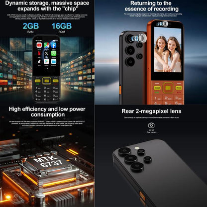 A001 / 25 MP, 2 Go + 16 Go, écran 2,8 pouces, Android 8.1, processeur quadricœur MTK6737, réseau 4G, double SIM