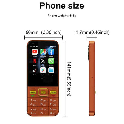 A001 / 25 MP, 2 Go + 16 Go, écran 2,8 pouces, Android 8.1, processeur quadricœur MTK6737, réseau 4G, double SIM