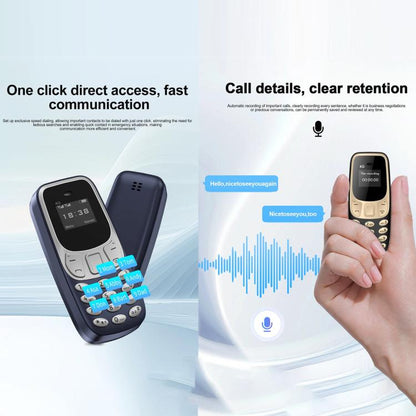 Mini téléphone portable BM10 4G, kit mains libres Bluetooth 0,66 pouce, musique MP3, double SIM, réseau : 4G