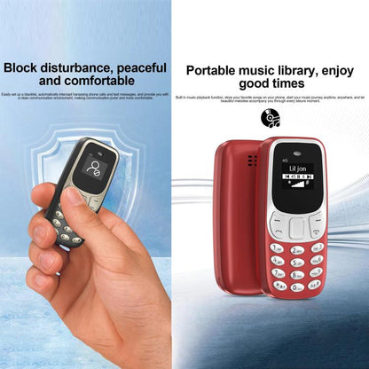 Mini téléphone portable BM10 4G, kit mains libres Bluetooth 0,66 pouce, musique MP3, double SIM, réseau : 4G