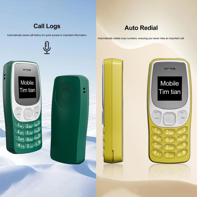 Mini téléphone portable BM80 2G, kit mains libres Bluetooth 0,85 pouce, modification de la voix, musique MP3, double SIM, réseau : 2G