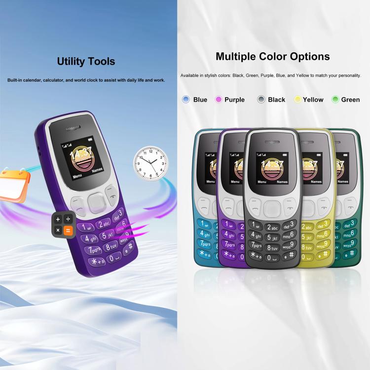 Mini téléphone portable BM80 2G, kit mains libres Bluetooth 0,85 pouce, modification de la voix, musique MP3, double SIM, réseau : 2G