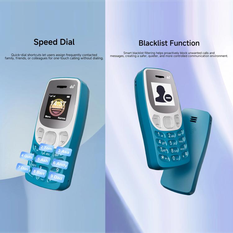 Mini téléphone portable BM80 4G, kit mains libres Bluetooth 0,85 pouce, lecture MP3, double SIM, réseau : 4G