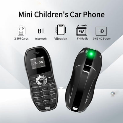 Téléphone X18 Mini, écran 0,66 pouce, processeur MTK6261D, compatible Bluetooth, radio FM, GSM, double SIM